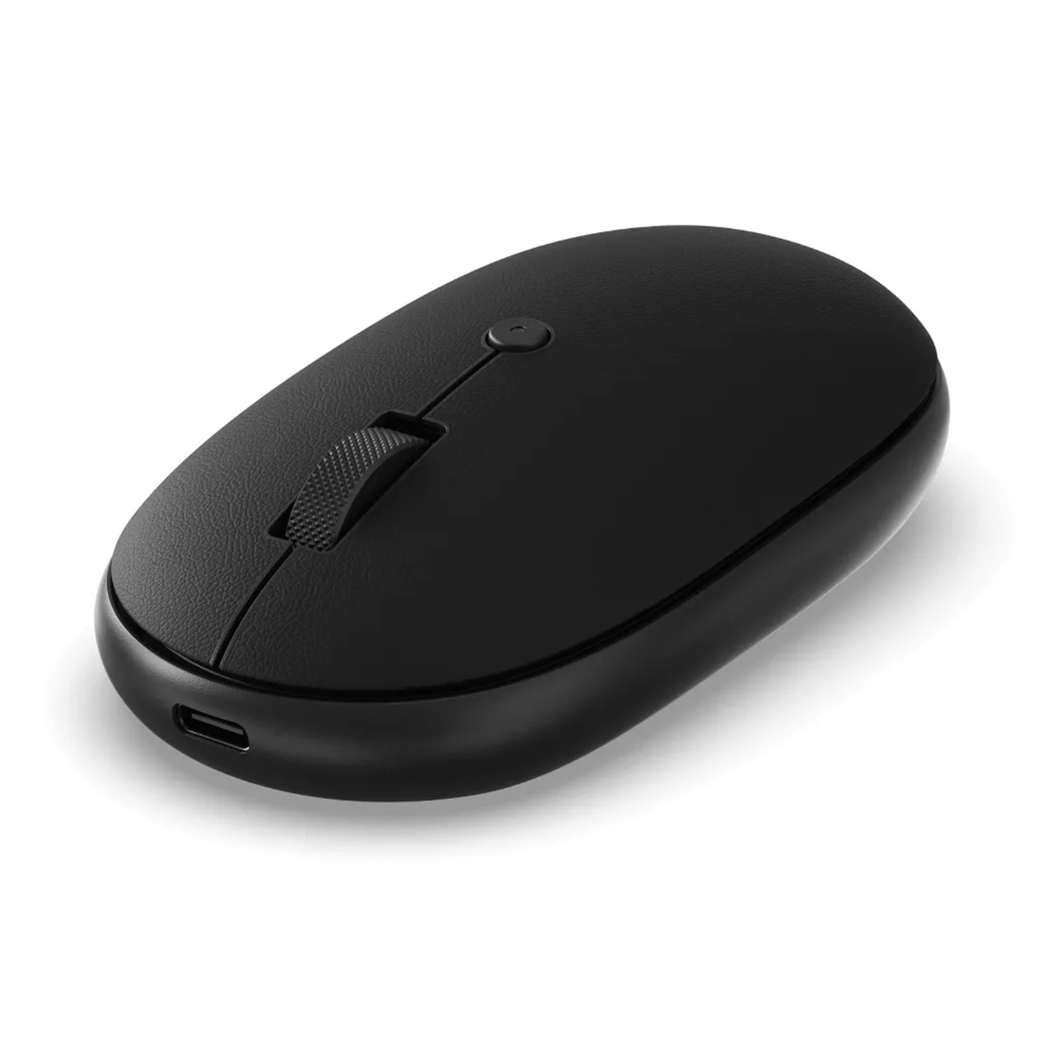 Black Multi Device Bluetooth Rechargeable Usb‑C Compact Travel Mouse
