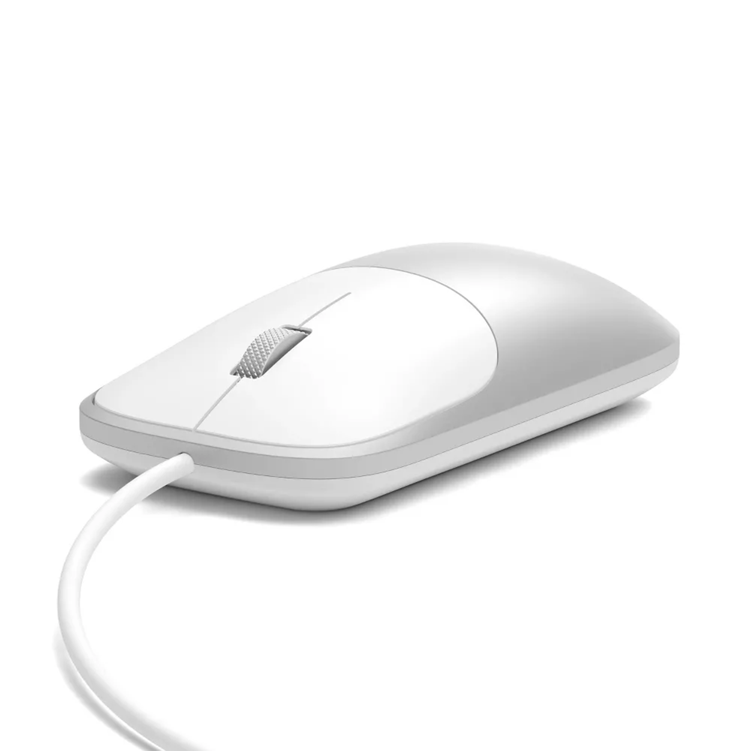 Slim Aluminum Usb‑C Wired Mouse With Usb‑A Adapter