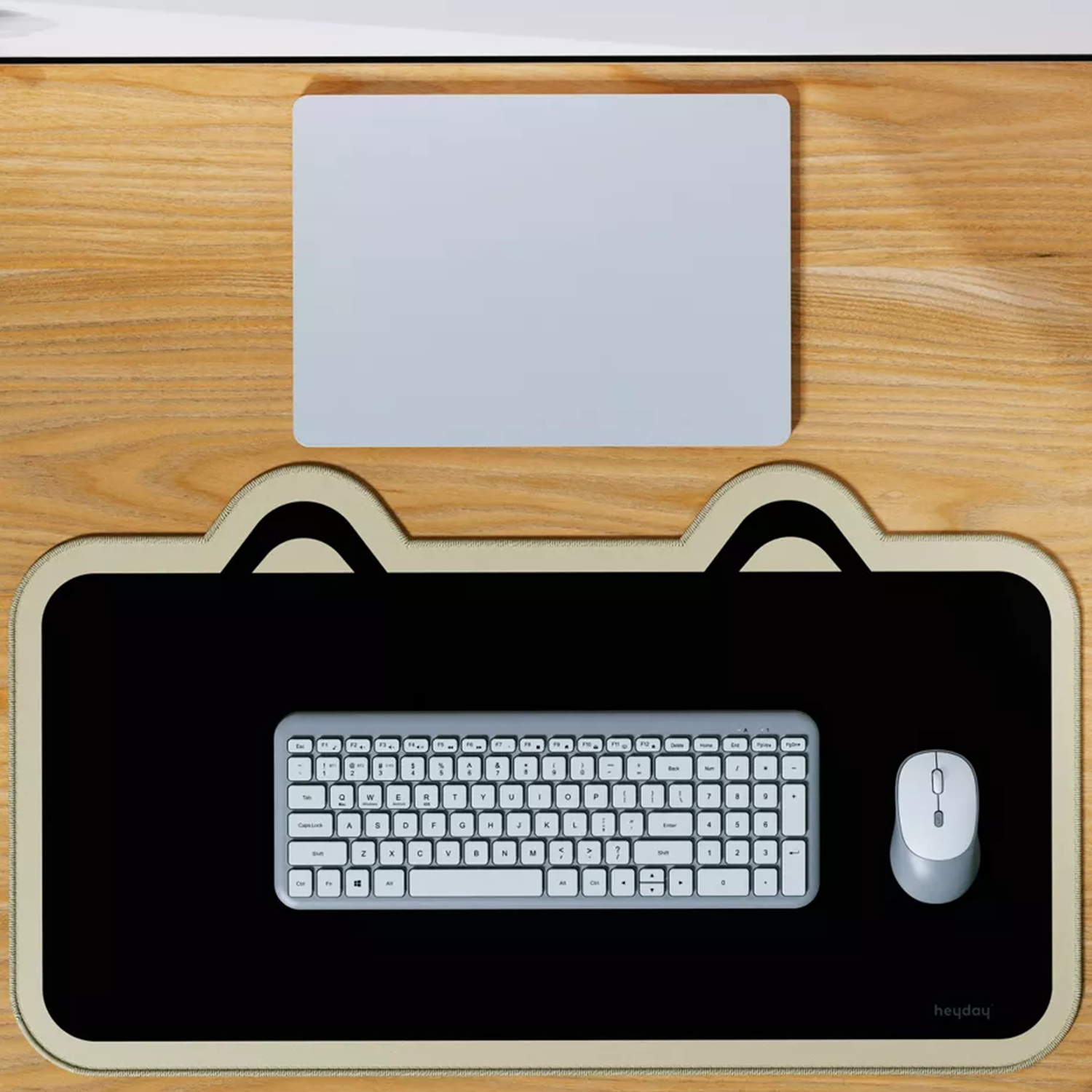 Cute Cat Shaped Large Decorative Desktop Desk Mat